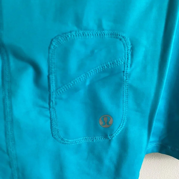 NWT LULULEMON Spirit Tank Blue and Heathered Dark Grey Full Length Size 6 - Picture 7 of 9